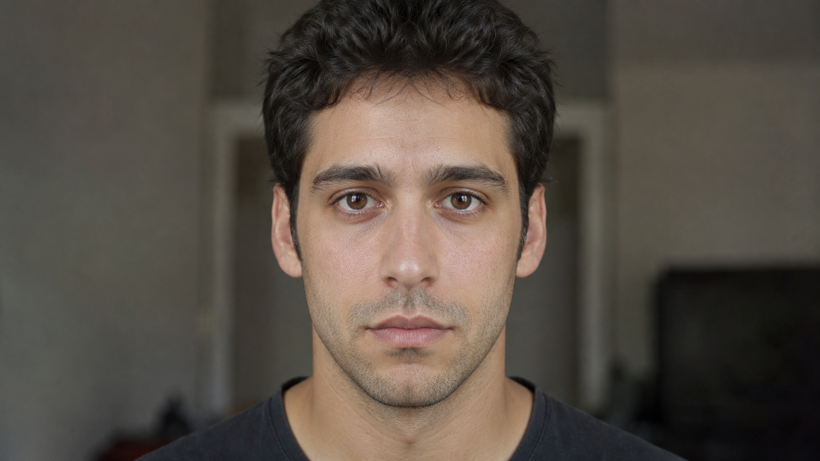 Film-Style Symmetry: Camera-Grade Realism for a Vertically Split Human Face
