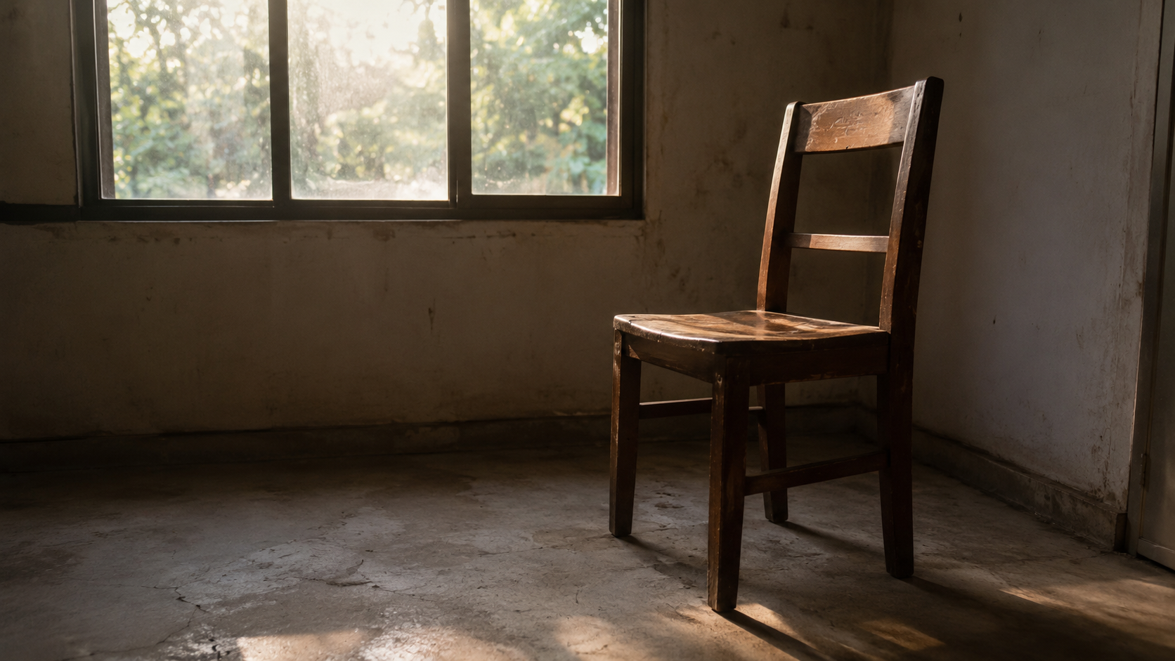 Film-Style Morning Light Realism: Calibrating an Empty Wooden Chair Scene Beyond Generic AI Aesthetics