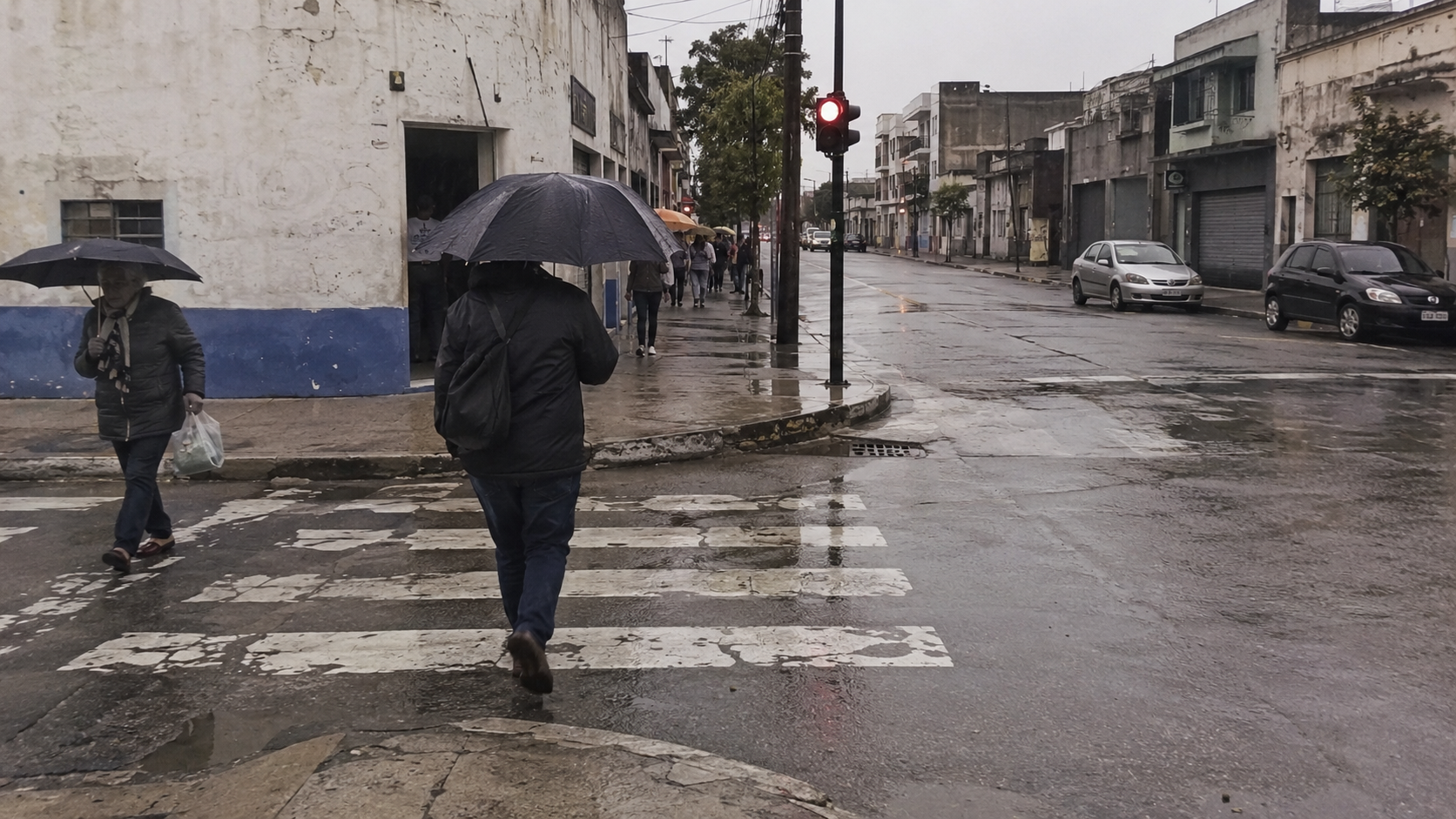 Camera-Grade Rain: Photo-Realism Calibration for Gloomy Urban Street Photography